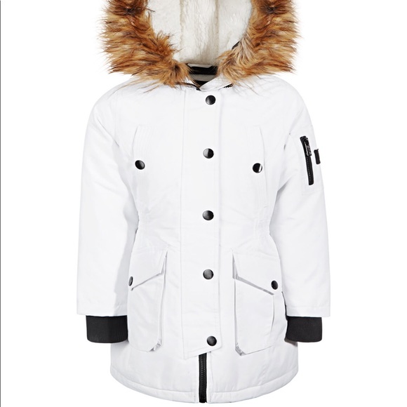 Diesel Other - Big Girls Hooded Parka with Faux-Fur Trim